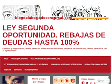 Tablet Screenshot of blogdelabogadoconcursal.com